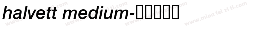 halvett medium字体转换